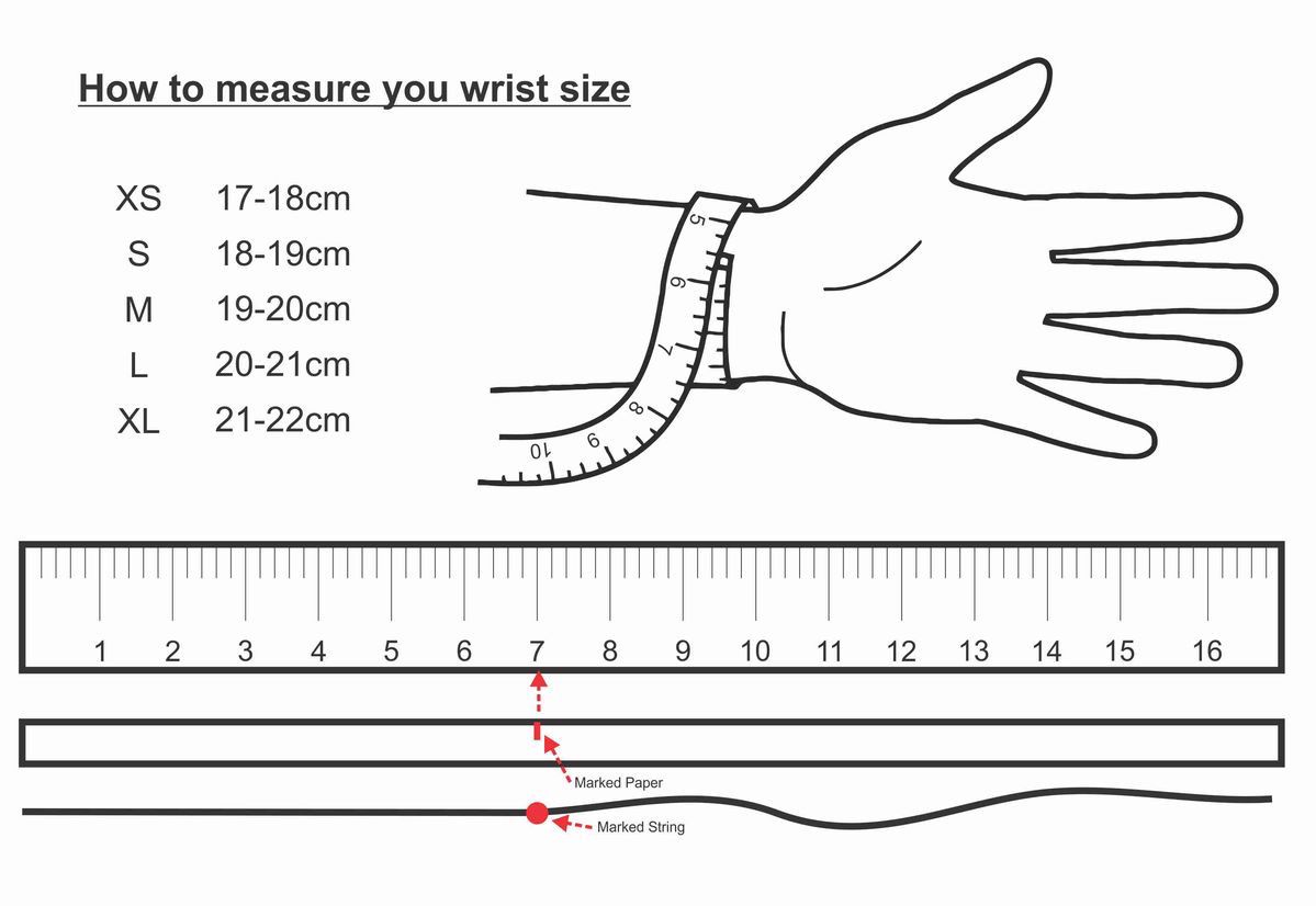 Hand size chart