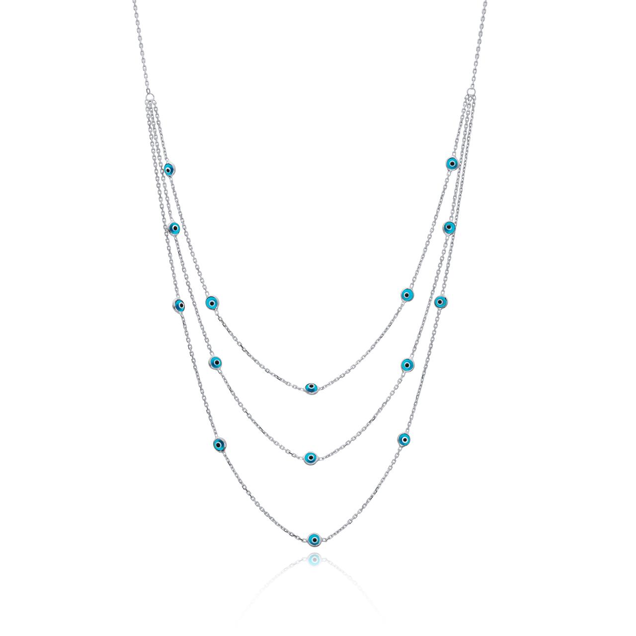 All Eyes On Me Necklace Silver Edition