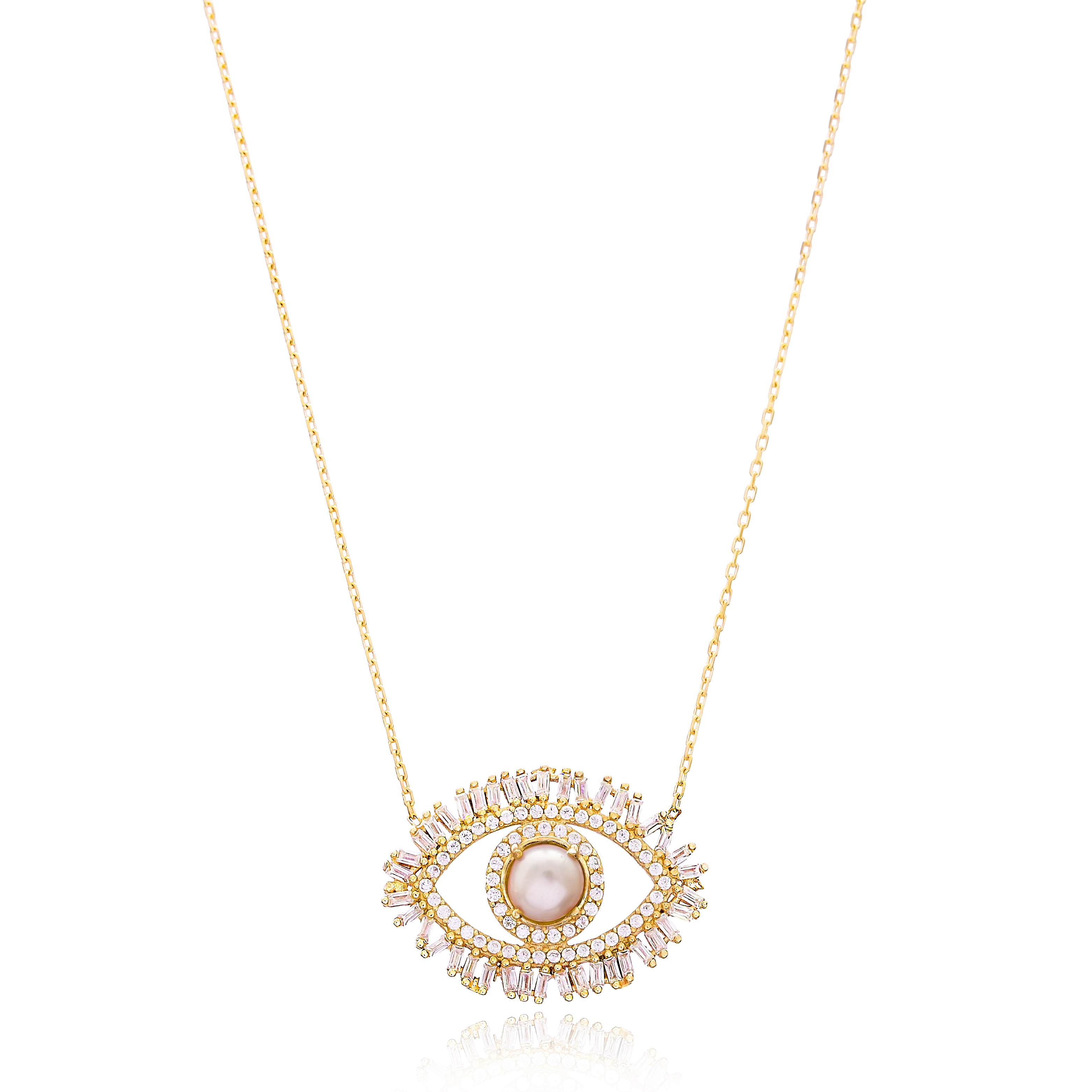 Pearl Eye Necklace Gold Edition