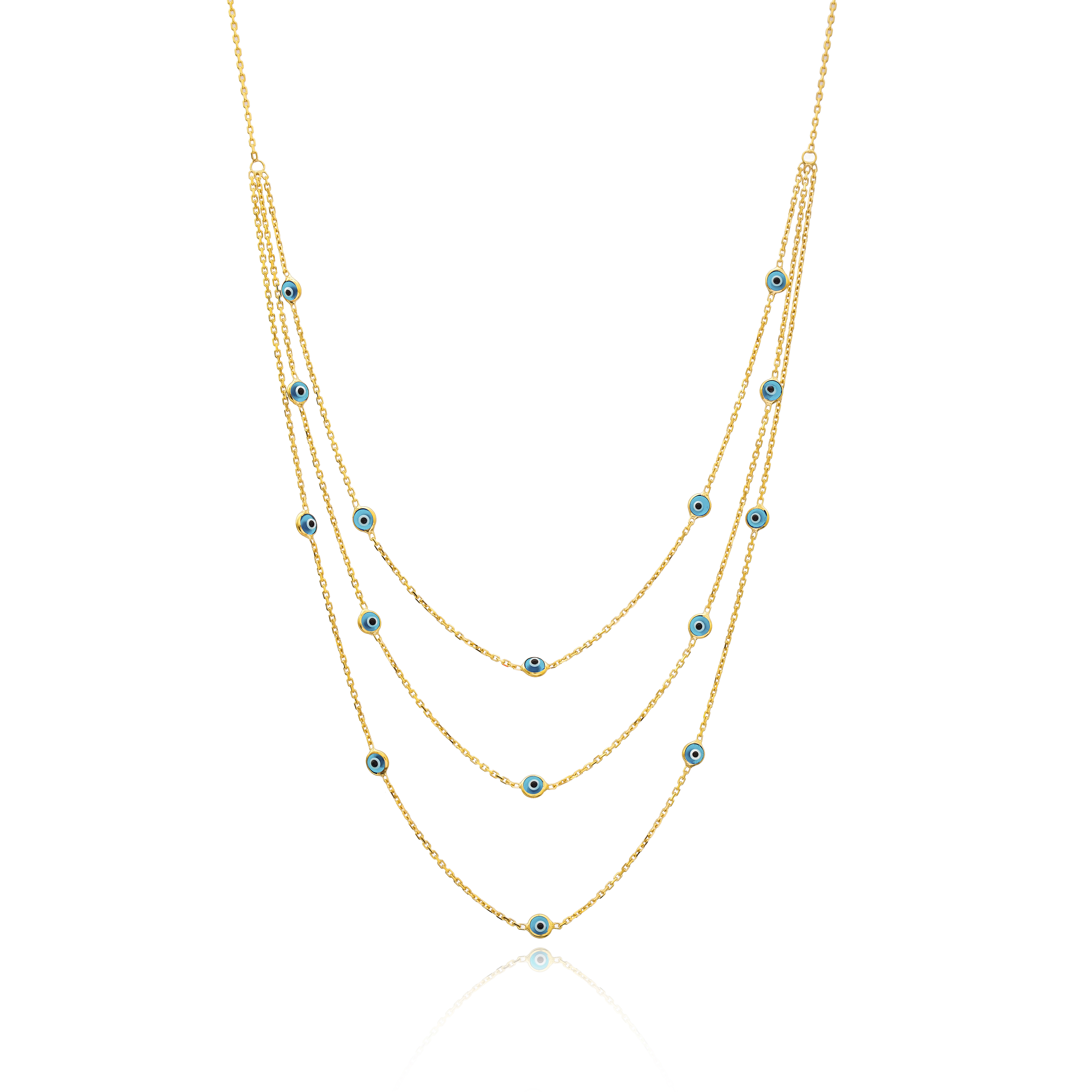 All Eyes On Me Necklace Gold Edition